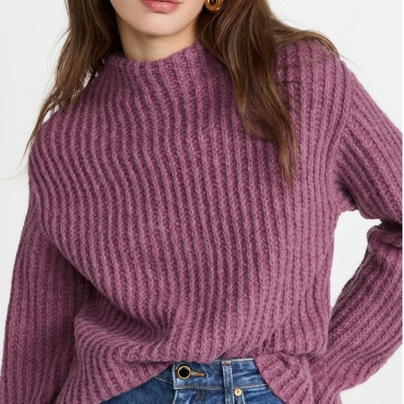 Vince Ribbed Funnel Neck Alpaca & Merino Sweater - 75% off MSRP!! - Picture 3 of 7